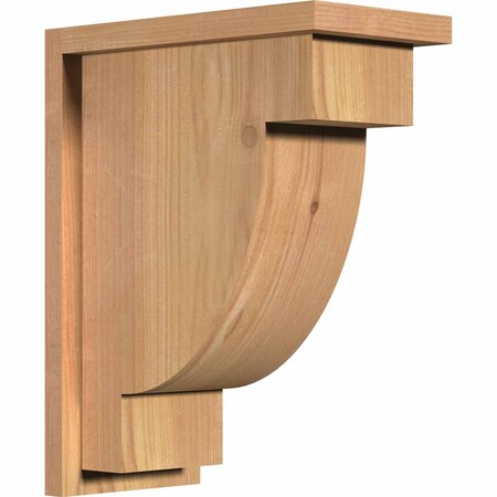 Ekena Millwork Alpine Smooth Corbel w/Backplate, Western Red Cedar, 7 1/2"W x 14"D x 18"H COR08X14X18ALP01SWR